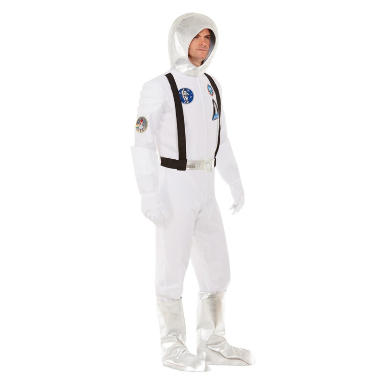 Op deze afbeelding zie je een Kostuums, van het merk Smiffy's. Witte Astronaut Man Kostuum