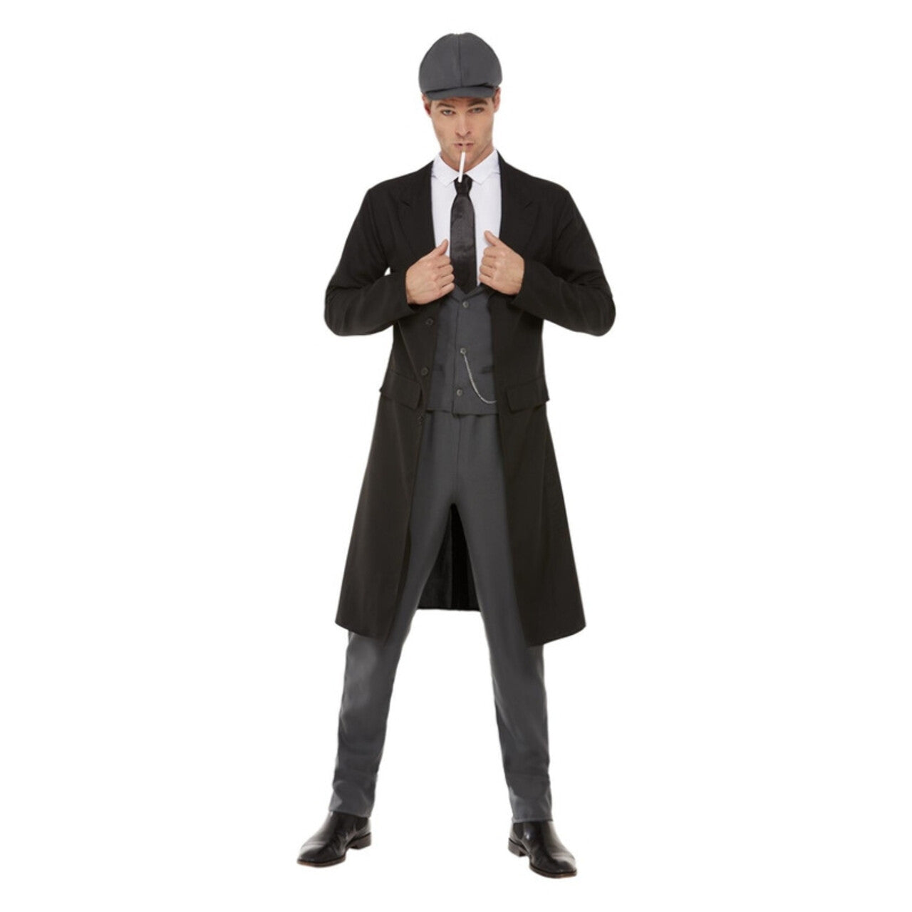 Op deze afbeelding zie je een Kostuums, van het merk Smiffy's. Jaren 20 Engelse Gangster Mink Man Kostuum