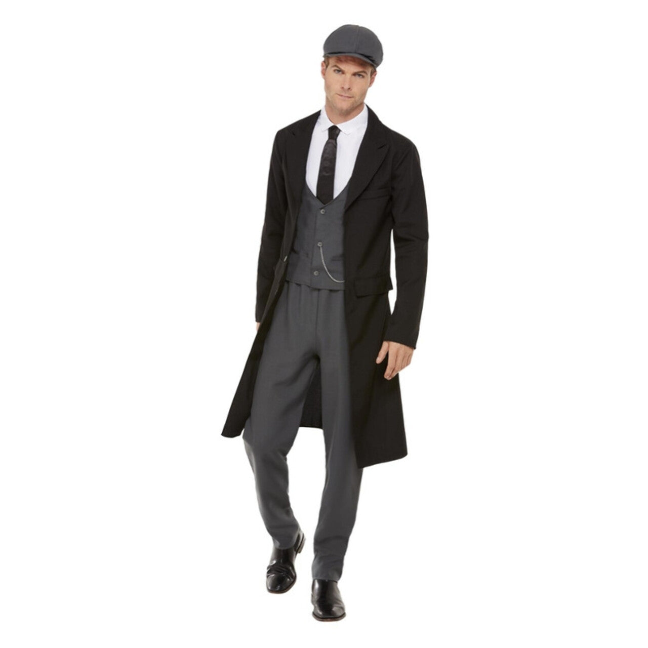 Op deze afbeelding zie je een Kostuums, van het merk Smiffy's. Jaren 20 Engelse Gangster Mink Man Kostuum