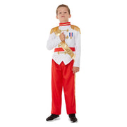 Op deze afbeelding zie je een Kostuums, van het merk Smiffy's. Engelse Luxe Prins Jongen Kostuum