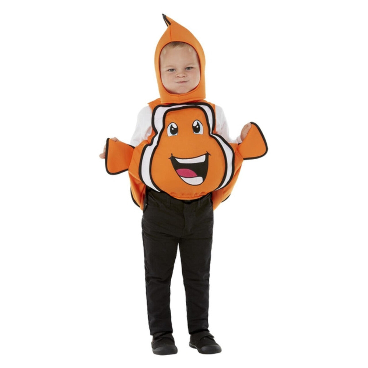Op deze afbeelding zie je een Kostuums, van het merk Smiffy's. Diep In De Zee Clown Vis Kind Kostuum