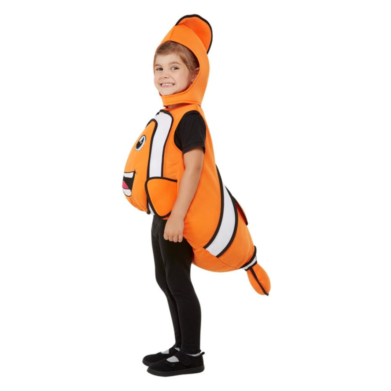 Op deze afbeelding zie je een Kostuums, van het merk Smiffy's. Diep In De Zee Clown Vis Kind Kostuum