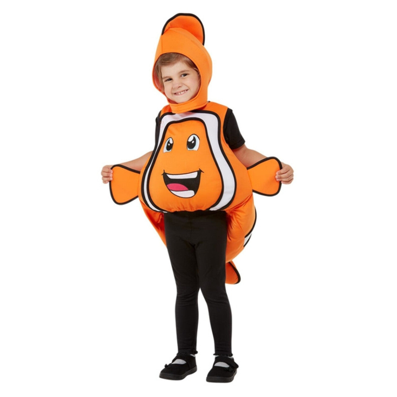 Op deze afbeelding zie je een Kostuums, van het merk Smiffy's. Diep In De Zee Clown Vis Kind Kostuum
