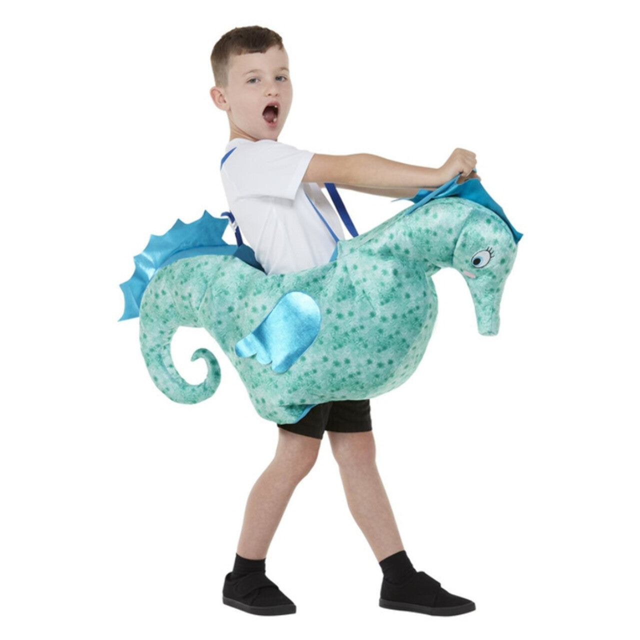 Op deze afbeelding zie je een Kostuums, van het merk Smiffy's. In Galop Als Een Zeepaard Kind Kostuum