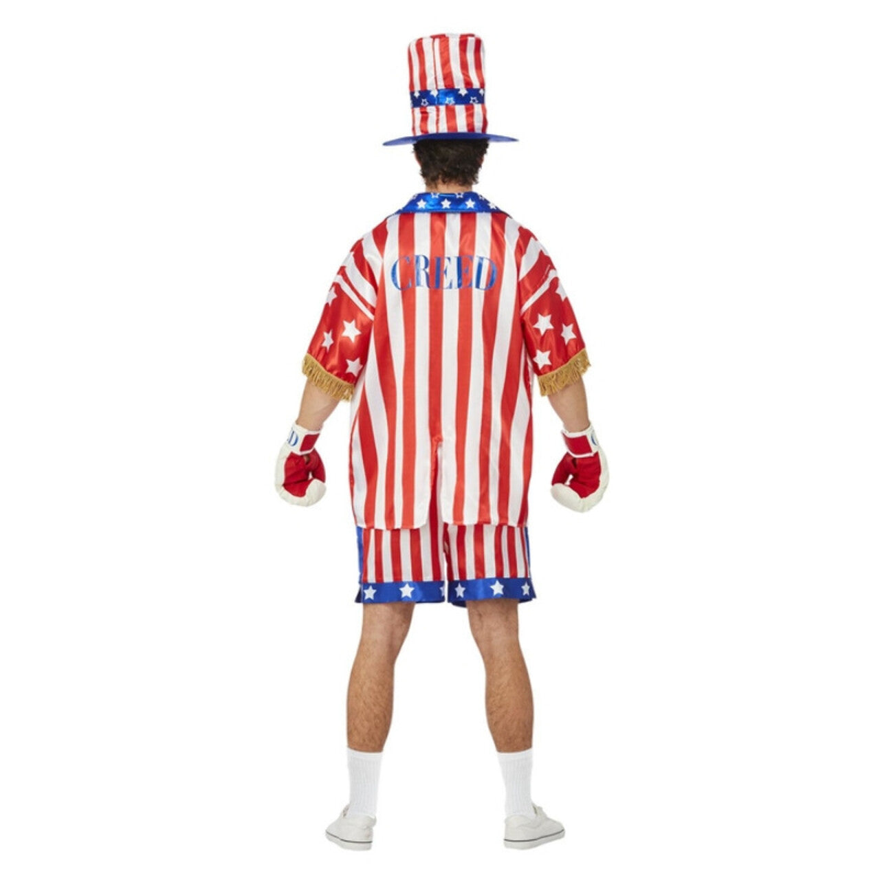 Op deze afbeelding zie je een Kostuums, van het merk Smiffy's. Zwaargewicht Boks Kampioen Apollo Creed Man Kostuum