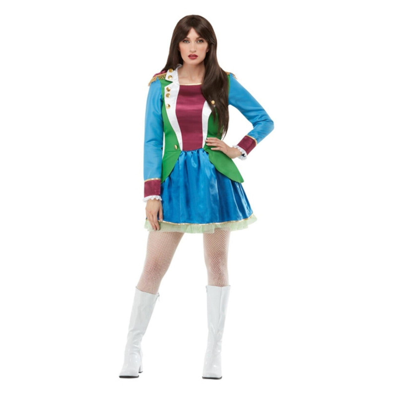 Op deze afbeelding zie je een Kostuums, van het merk Smiffy's. Kleurige Circus Gastvrouw Kostuum