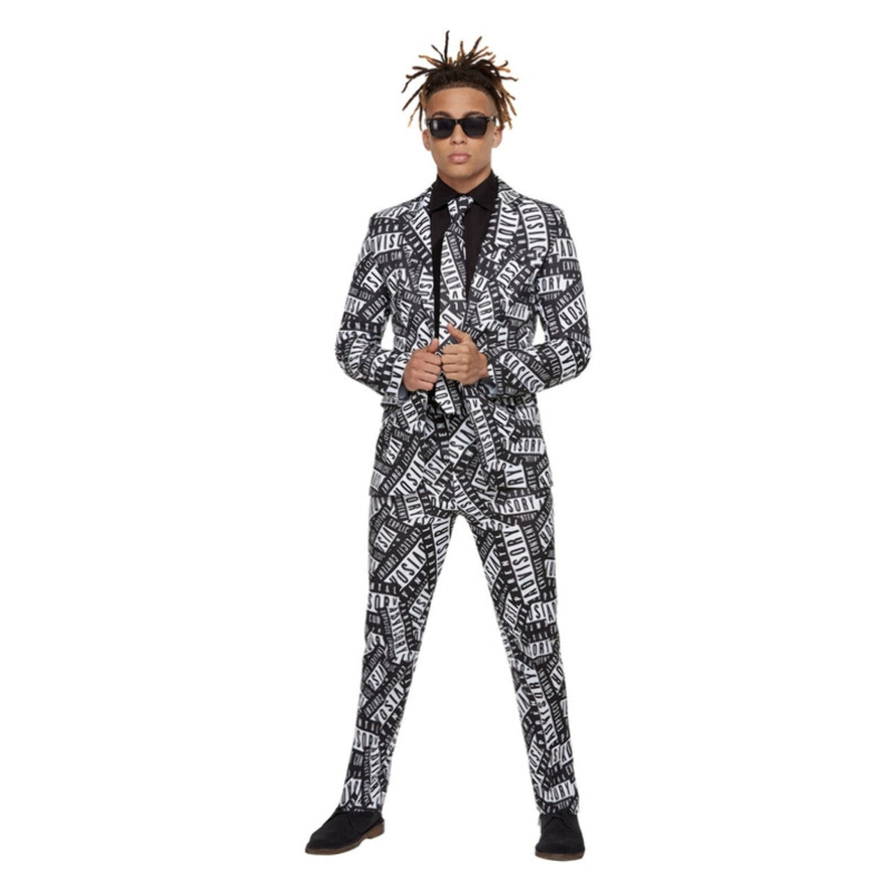 Op deze afbeelding zie je een Kostuums, van het merk Smiffy's. Kijken Mag Parental Advisory Man Kostuum