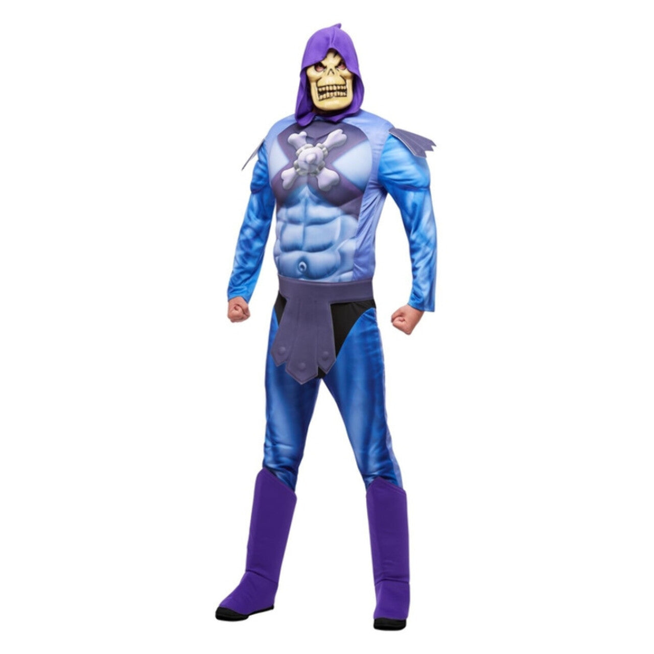 Op deze afbeelding zie je een Kostuums, van het merk Smiffy's. Kwaadaardige Superschurk Skeletor Vrouw Kostuum