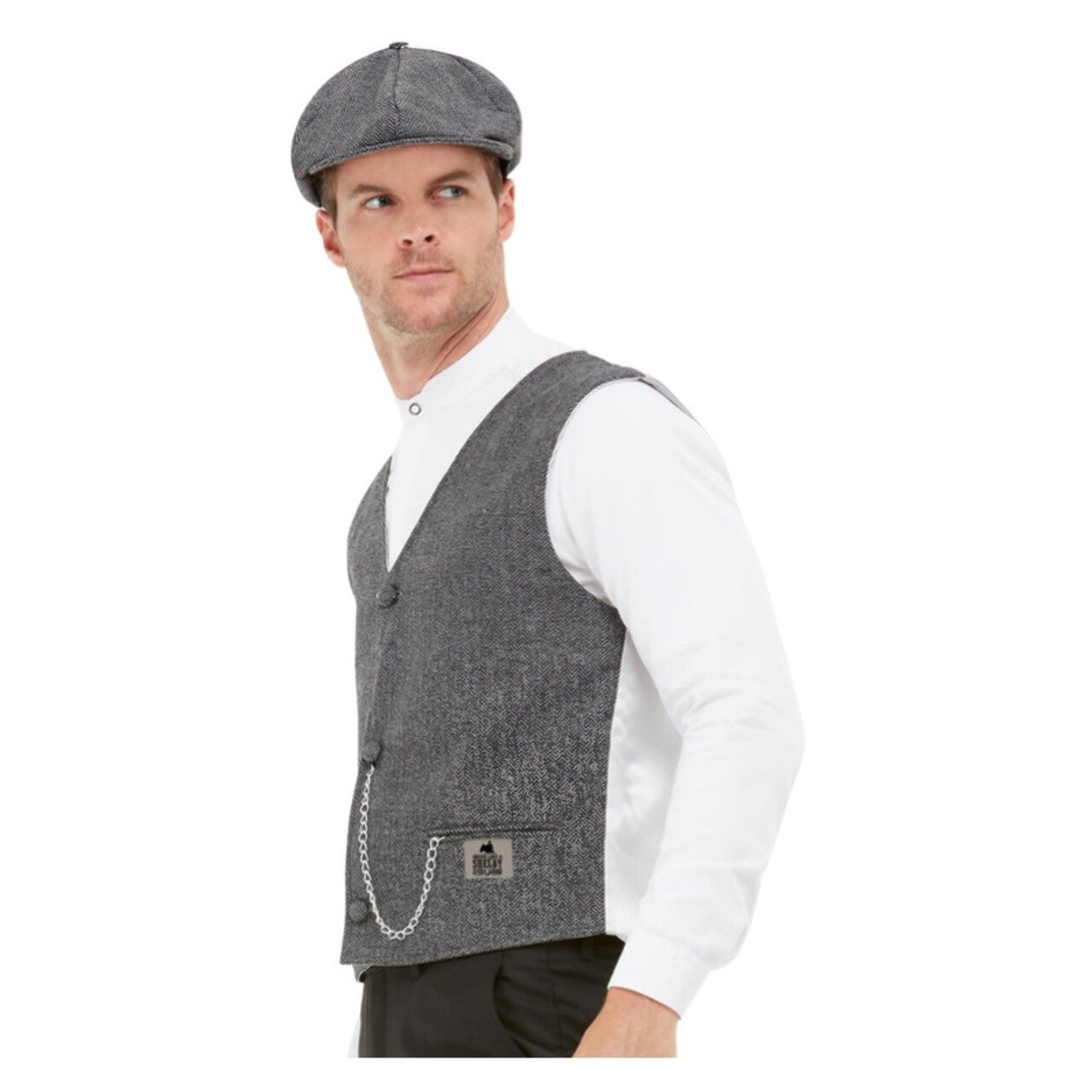 Op deze afbeelding zie je een Kostuums, van het merk Smiffy's. Peaky Blinders Shelby Man