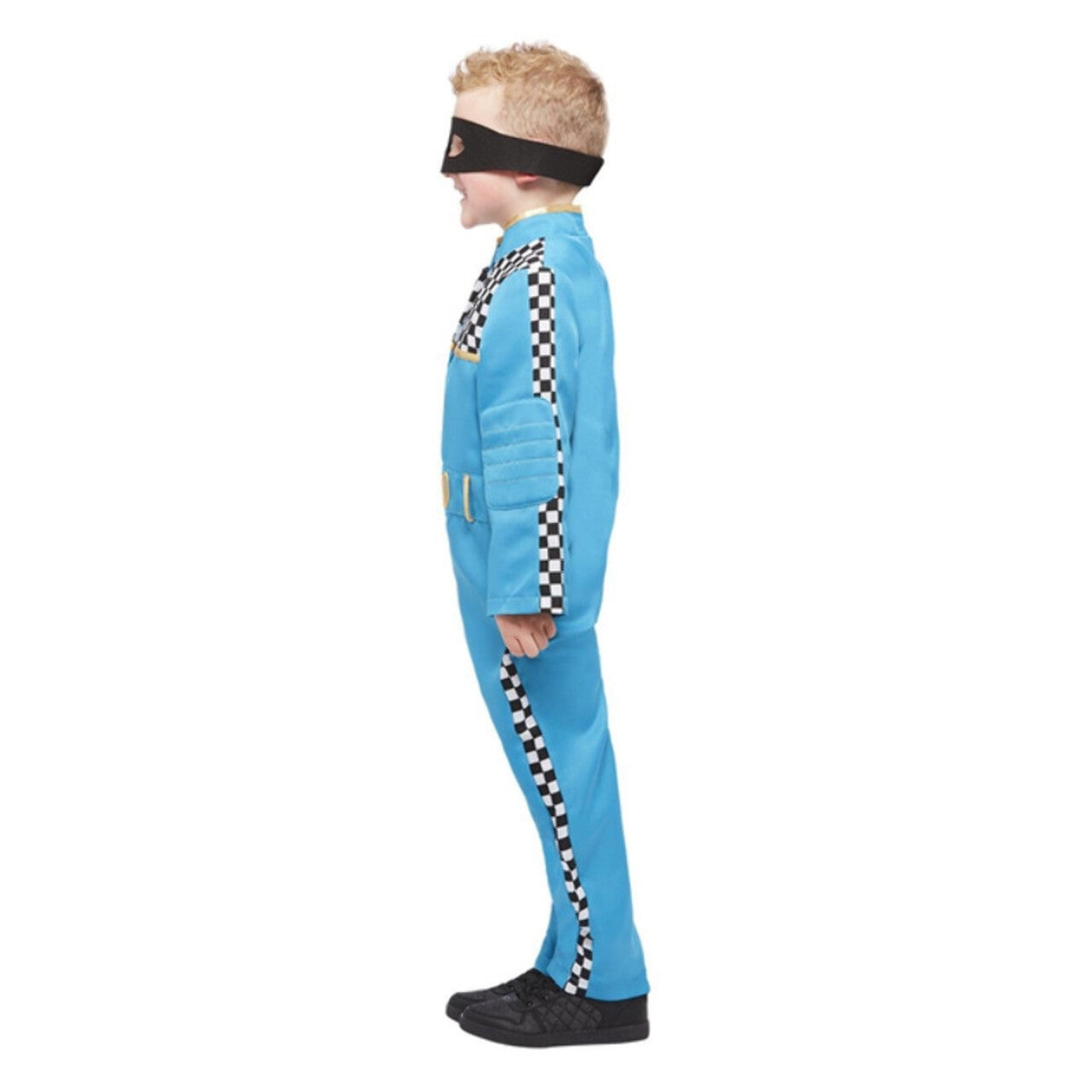 Op deze afbeelding zie je een Kostuums, van het merk Smiffy's. Papa Bandiet Race Chauffeur Kind Kostuum
