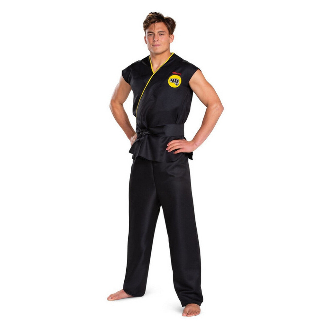 Op deze afbeelding zie je een Kostuums, van het merk Smiffy's. Cobra Kai Bad Snake Karate Kostuum