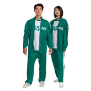 Op deze afbeelding zie je een Kostuums, van het merk Smiffy's. Netflix Squid Game™ Player 456 Seong Gi Hun Kostuum