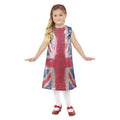 Engelse Vlag Spicey Glitter Jurk Meisje