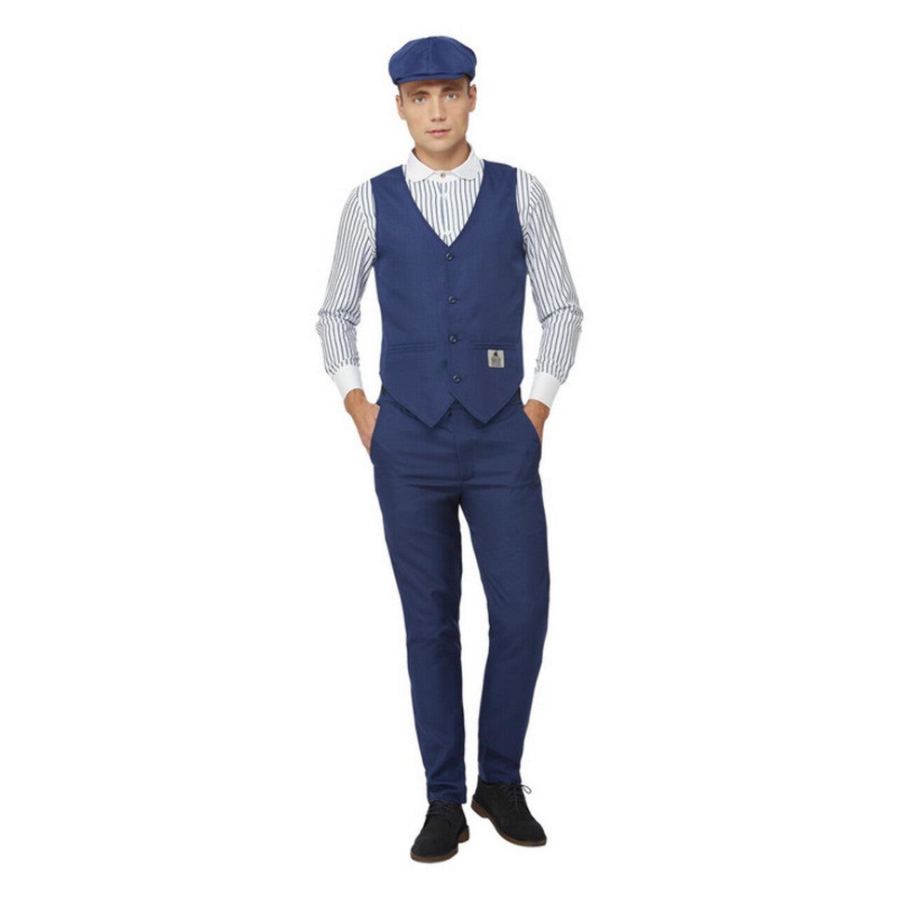 Op deze afbeelding zie je een Kostuums, van het merk Smiffy's. Zeer Goed Geklede Peaky Blinders Shelby Man Kostuum