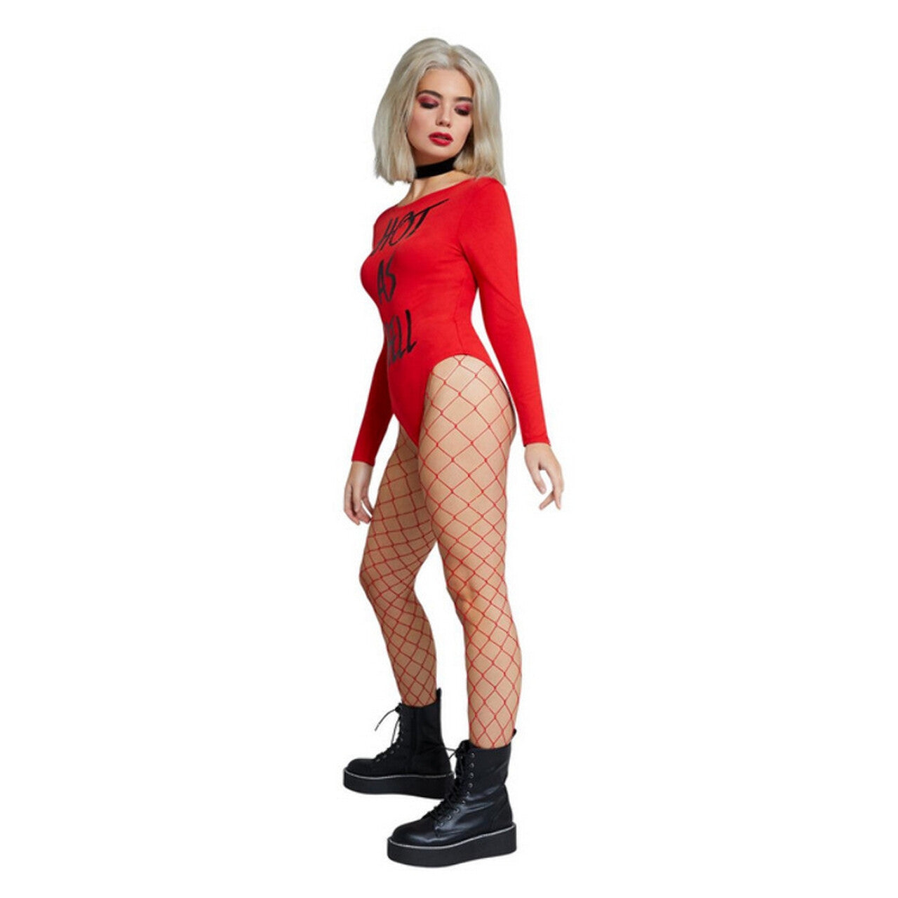 Op deze afbeelding zie je een Kostuums, van het merk Smiffy's. Hot As Hell Duivelina Vrouw Kostuum