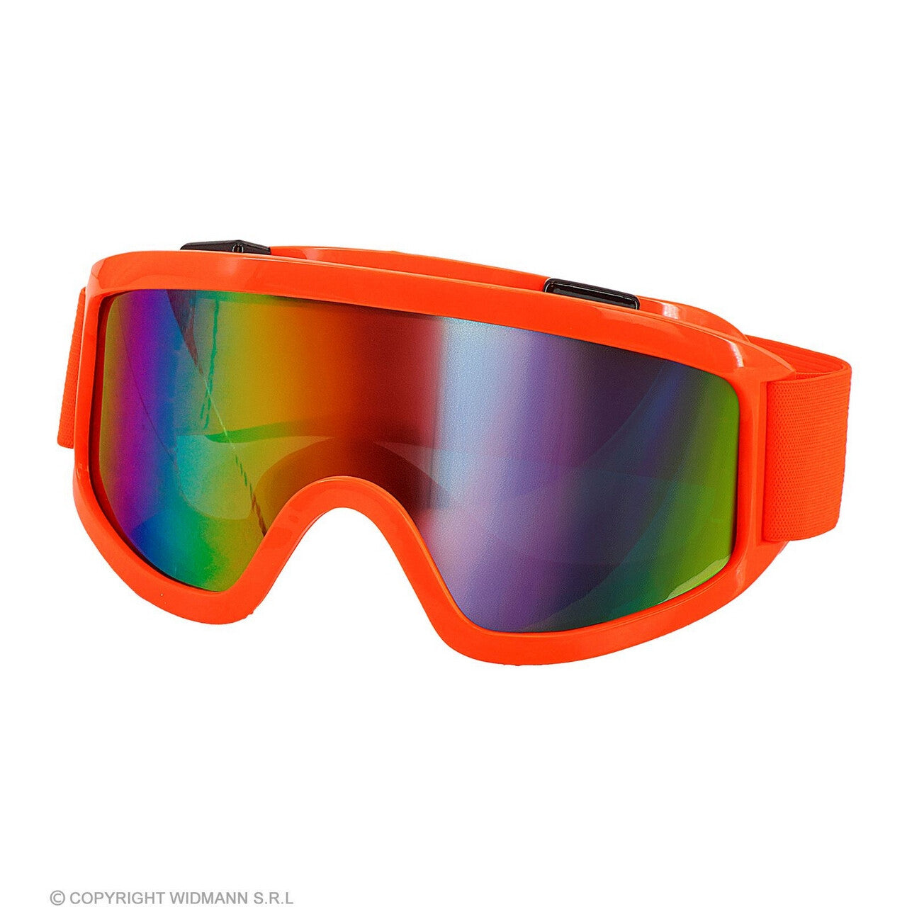 Op deze afbeelding zie je een Accessoires, van het merk Widmann. Ski-Bril 80s Neon Oranje