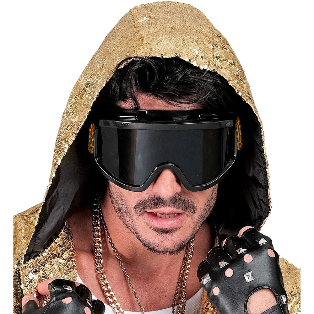 Op deze afbeelding zie je een Accessoires, van het merk Widmann. Panter Slick Ski Bril