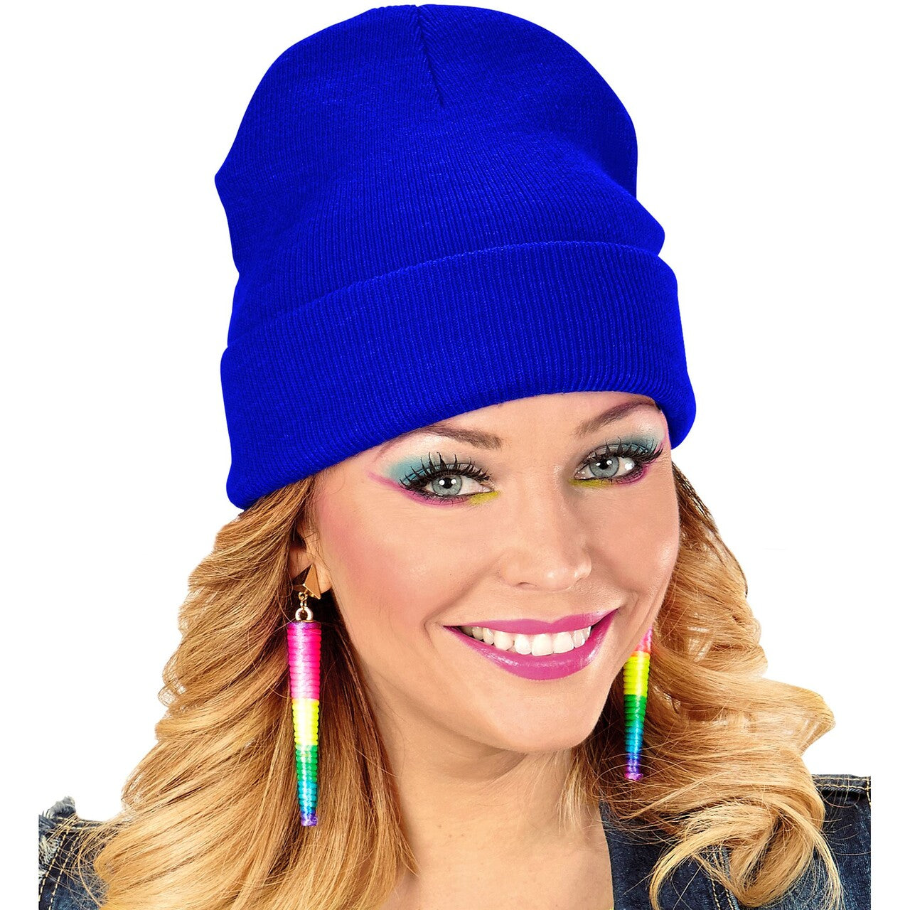 Op deze afbeelding zie je een Accessoires, van het merk Widmann. Blauwe Winter Muts Mystic Blue Beanie