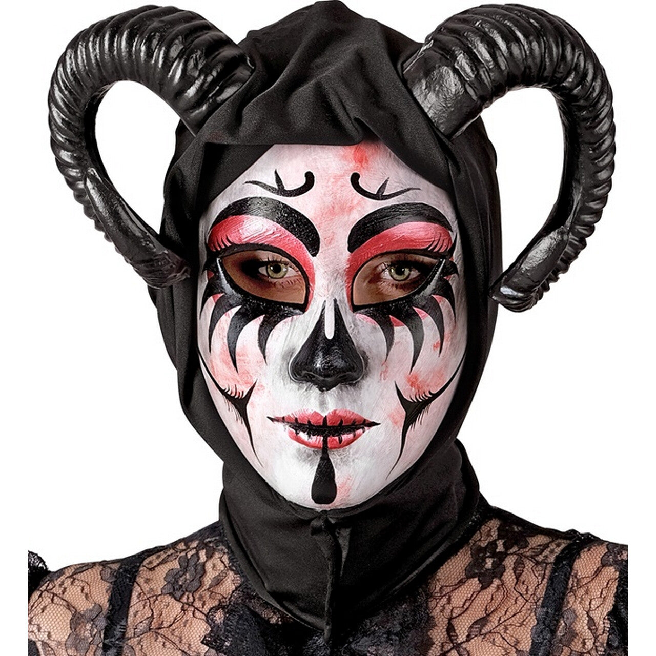 Op deze afbeelding zie je een Accessoires, van het merk Widmann. Duivelse Theater Ram Masker