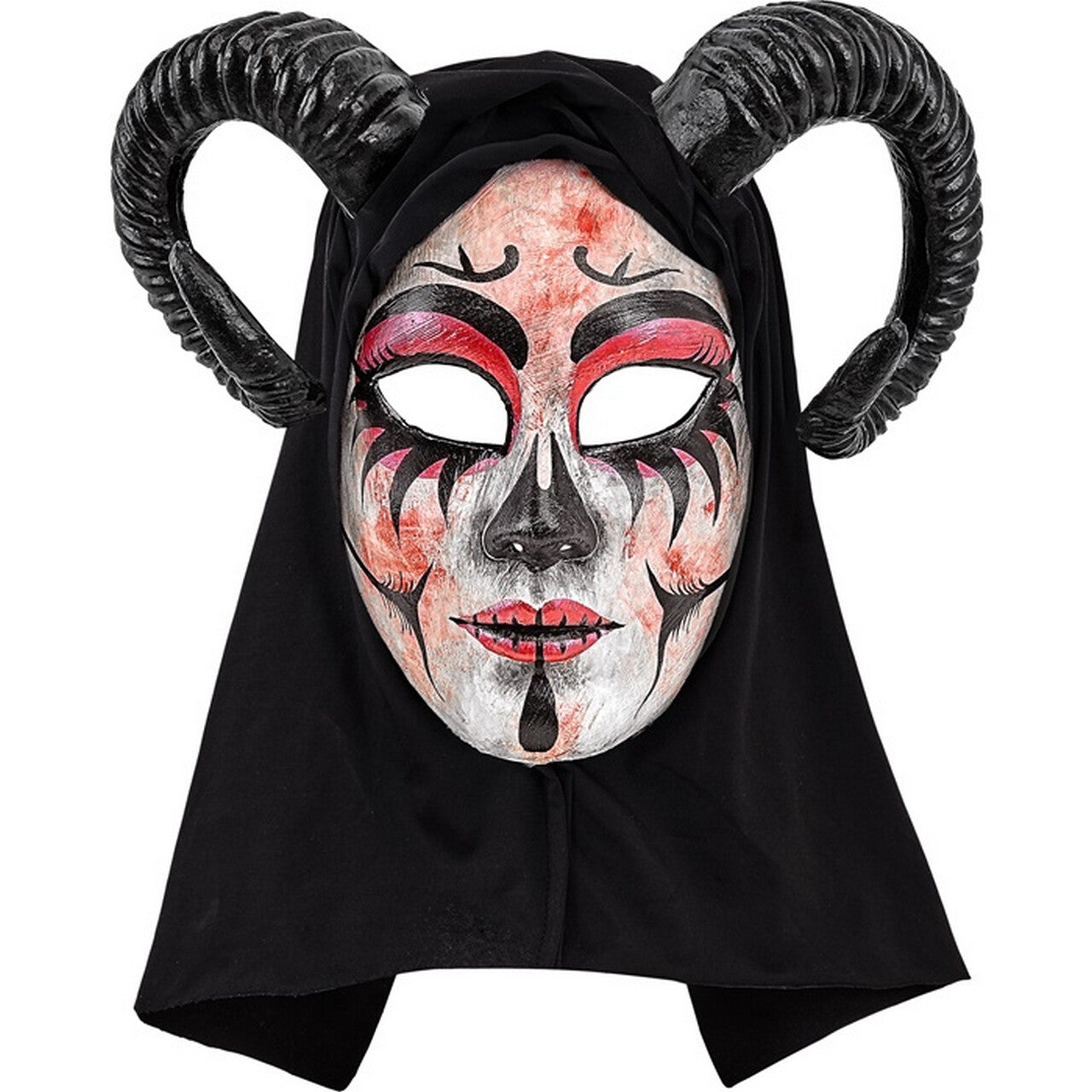 Op deze afbeelding zie je een Accessoires, van het merk Widmann. Duivelse Theater Ram Masker
