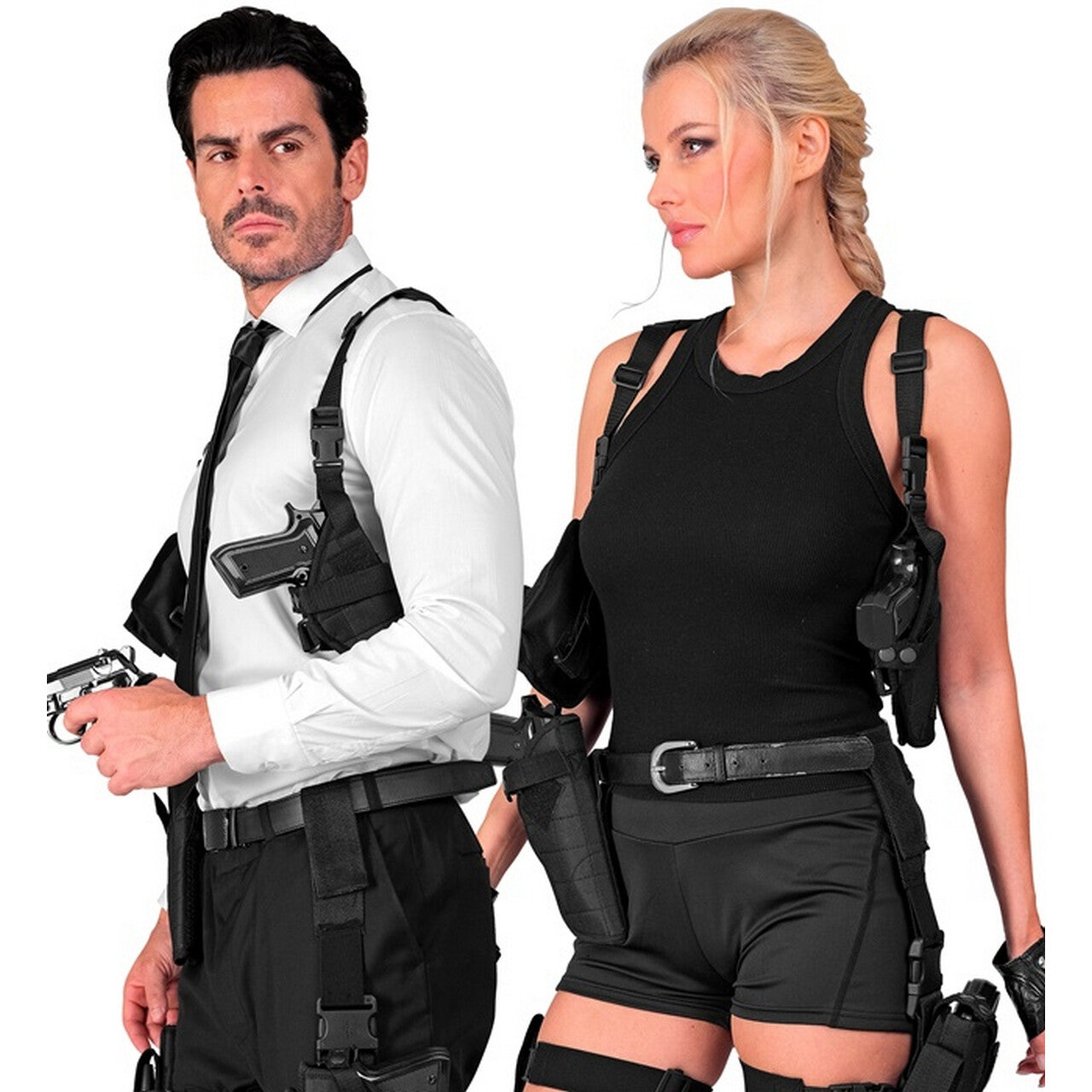 Op deze afbeelding zie je een Accessoires, van het merk Widmann. Schouderholster Quick Shot