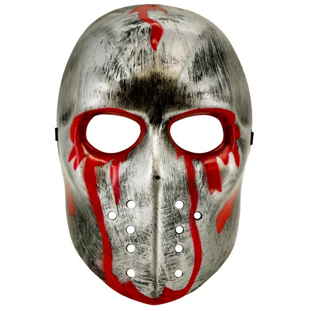 Op deze afbeelding zie je een Accessoires, van het merk Widmann. IJshockey Masker Jason Zilver