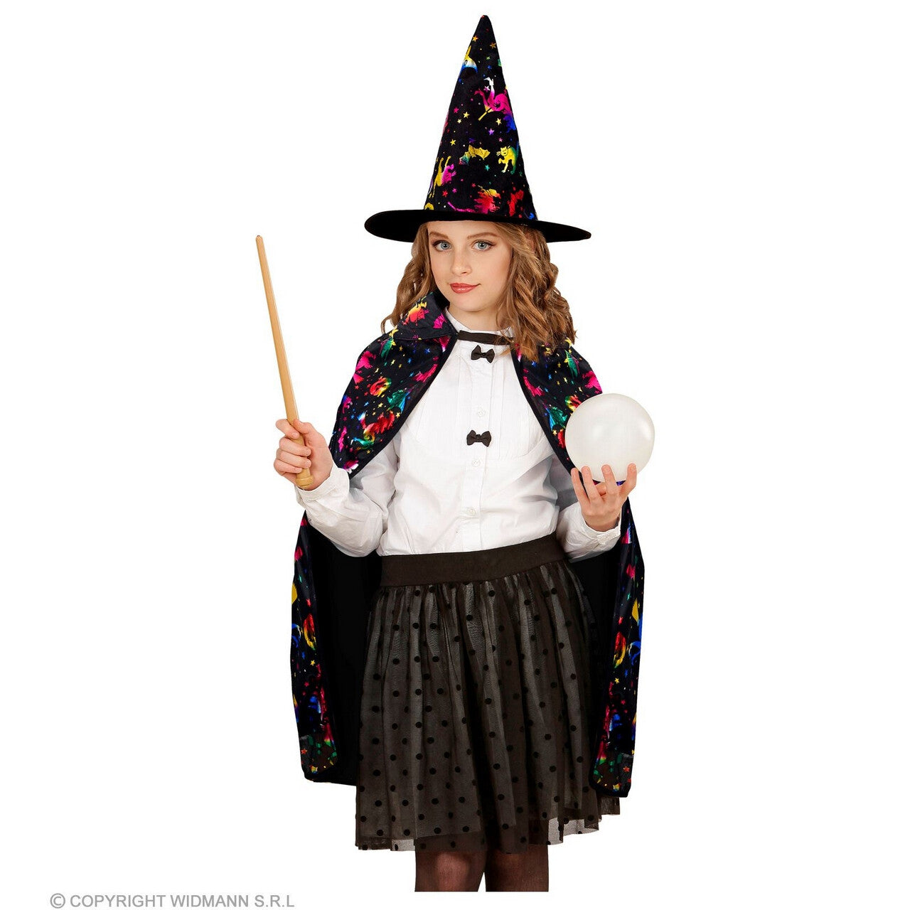 Op deze afbeelding zie je een Kostuums, van het merk Widmann. Cape Wizards En Witches Kind Kind