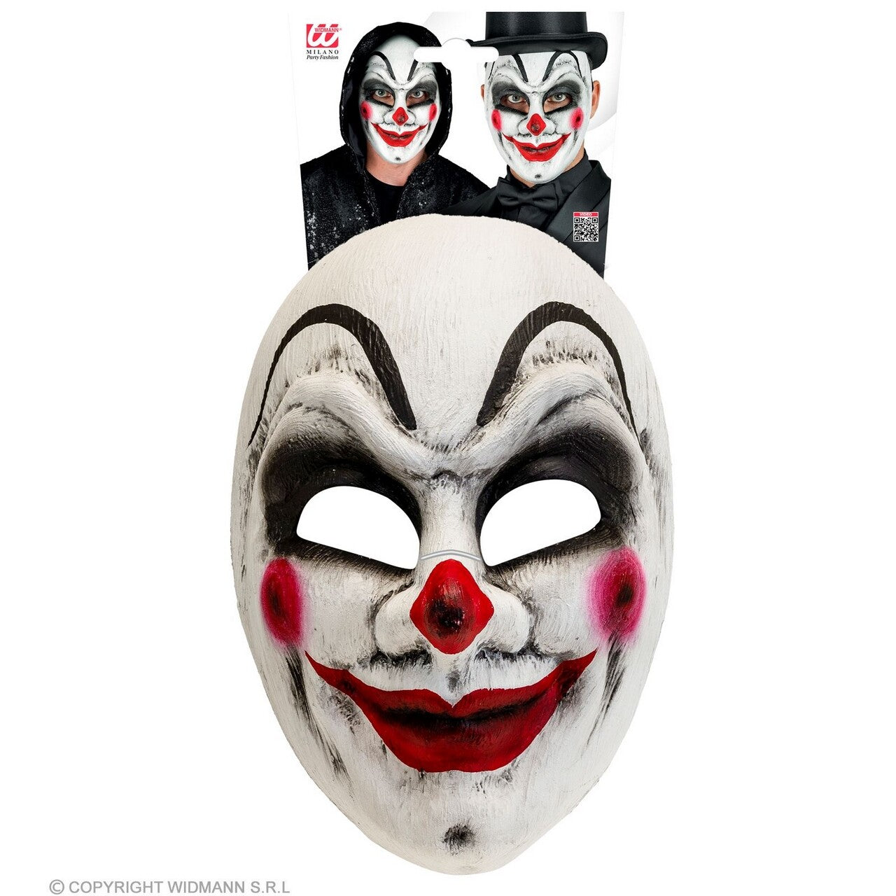 Op deze afbeelding zie je een Accessoires, van het merk Widmann. Masker Theater Enge Clown Freakshow