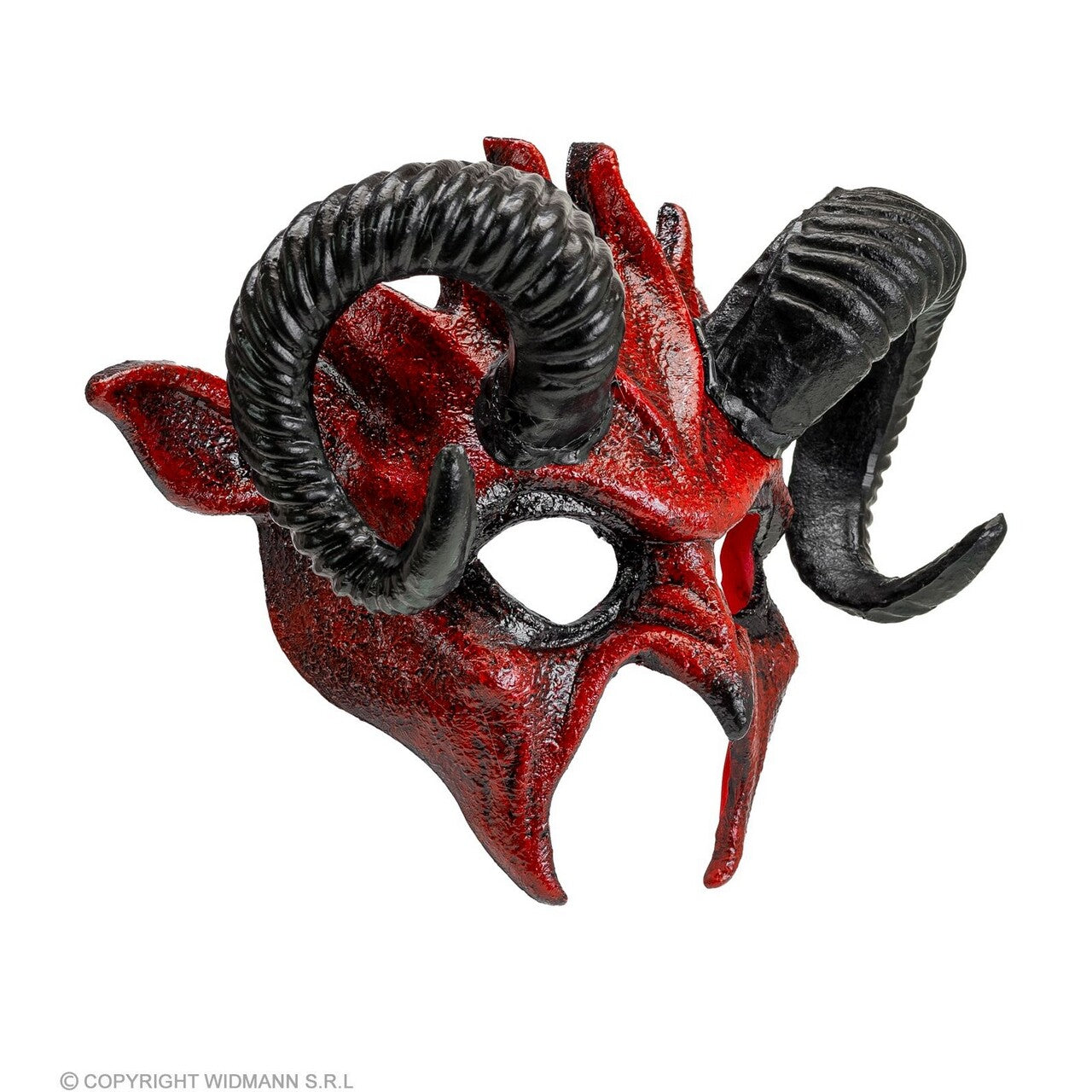 Op deze afbeelding zie je een Accessoires, van het merk Widmann. Masker Theater Duivel Satan