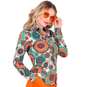 Op deze afbeelding zie je een Kostuums, van het merk Widmann. Super 60s True Vintage Shirt Vrouw