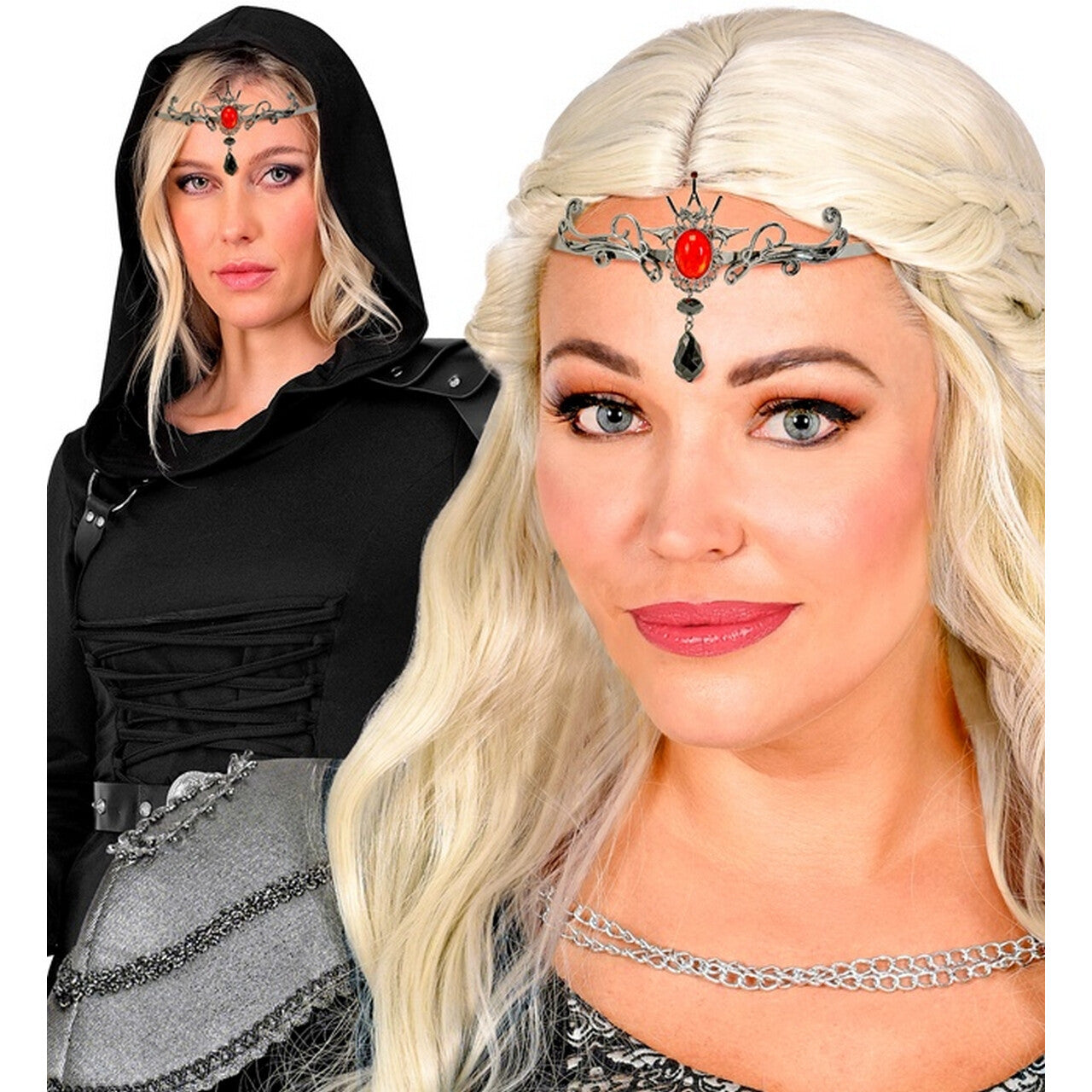 Op deze afbeelding zie je een Accessoires, van het merk Widmann. Tiara Gotische Vampier Tiranja