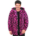 Bontjas Met Capuchon Cosy Snuggles Luipaard Roze