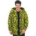 Bontjas Met Capuchon Crazy Animal Party Geel