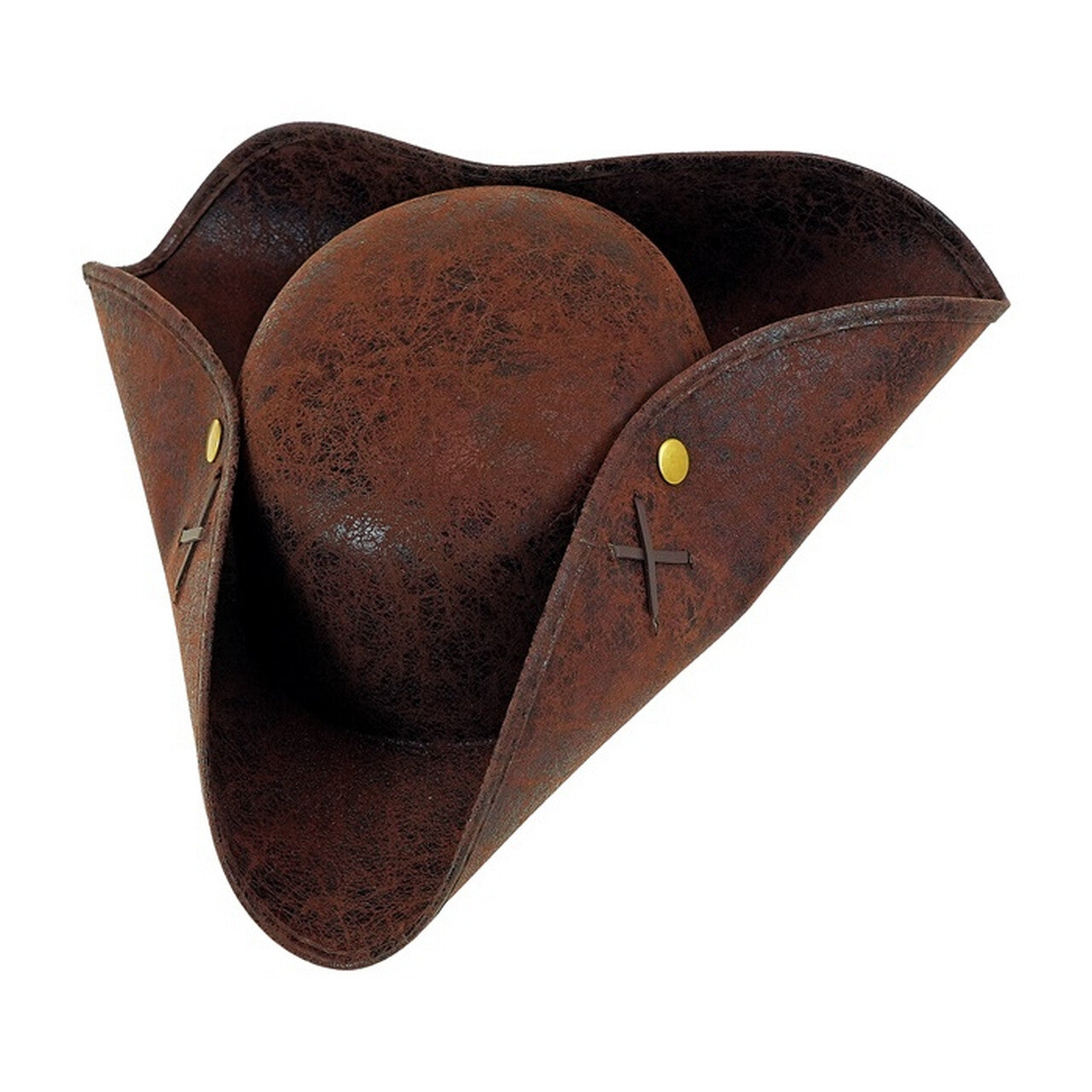 Op deze afbeelding zie je een Accessoires, van het merk Widmann. Driesteek Piratenhoed Bruin