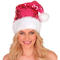 Glitter Bling Kerst Muts Met Pailletten Roze
