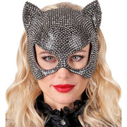 Op deze afbeelding zie je een Accessoires, van het merk Widmann. Kittig Masker Met Strass