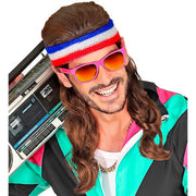 Op deze afbeelding zie je een Accessoires, van het merk Widmann. Zweetband Met Jaren 80 Haarmat