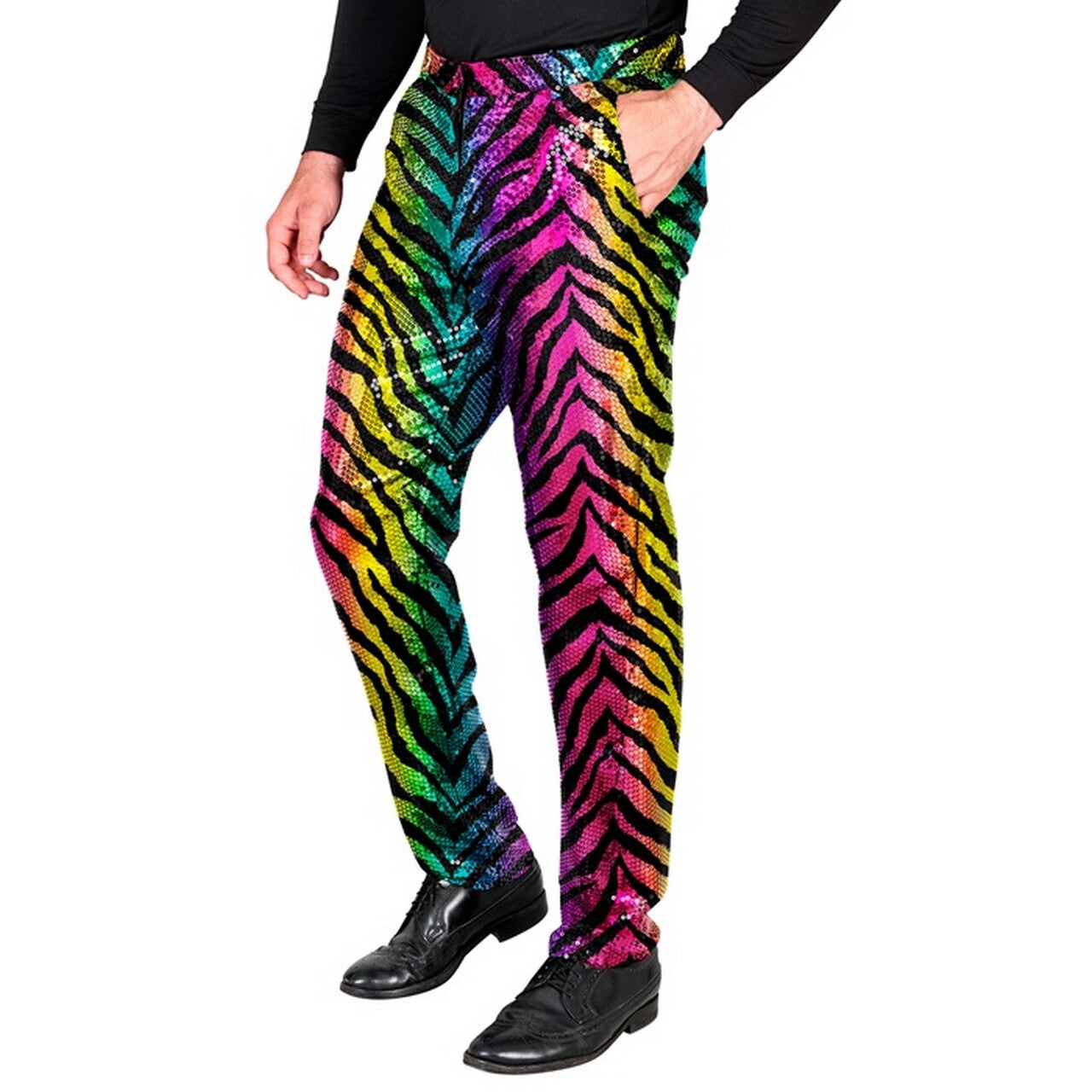 Op deze afbeelding zie je een Kostuums, van het merk Widmann. Go Get Em Tiger Broek Man