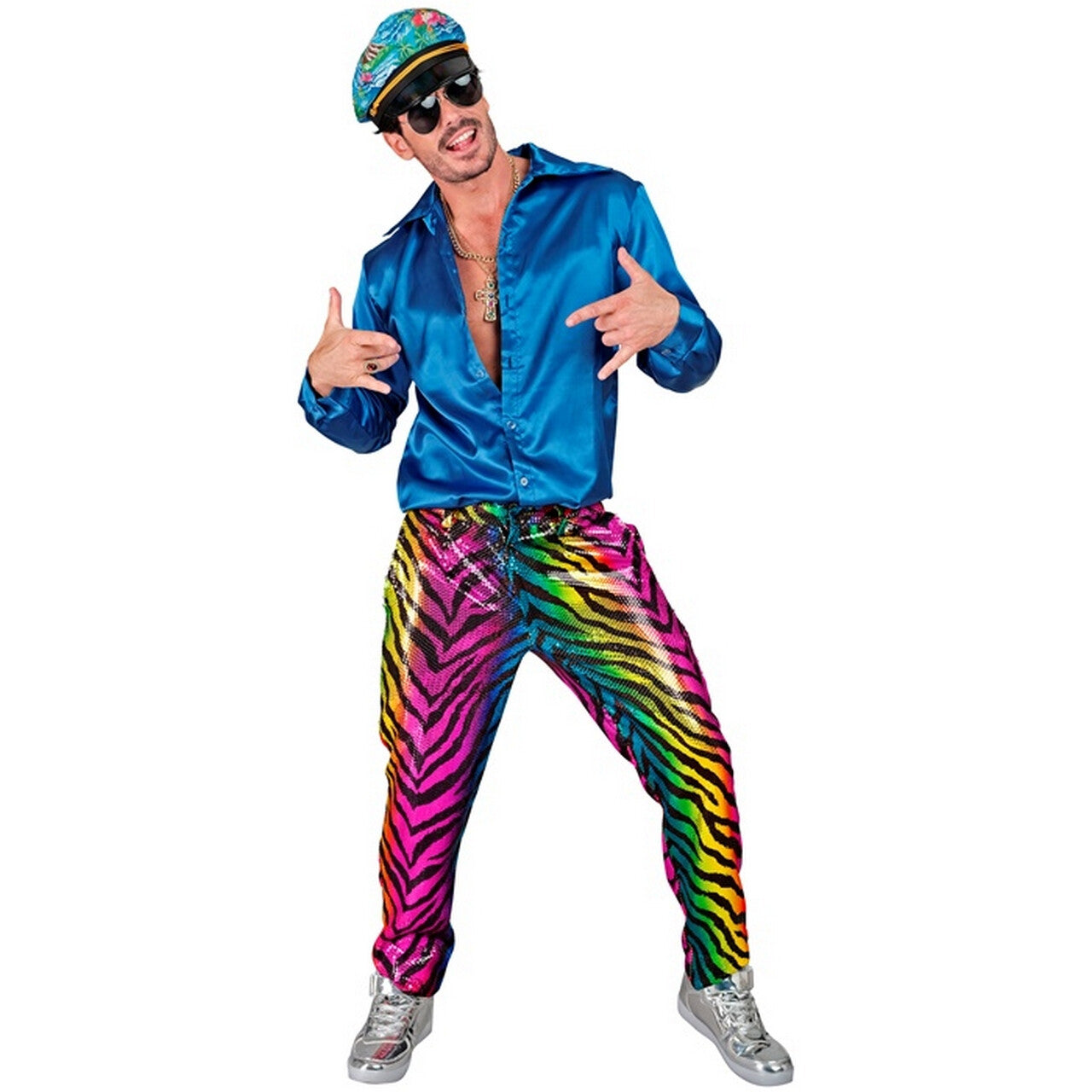 Op deze afbeelding zie je een Kostuums, van het merk Widmann. Go Get Em Tiger Broek Man