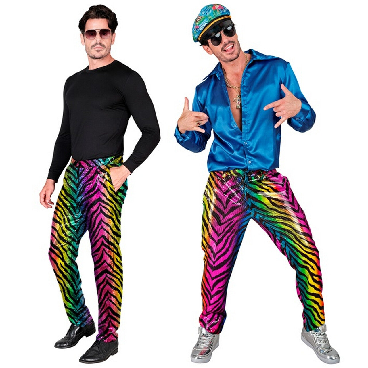 Op deze afbeelding zie je een Kostuums, van het merk Widmann. Go Get Em Tiger Broek Man