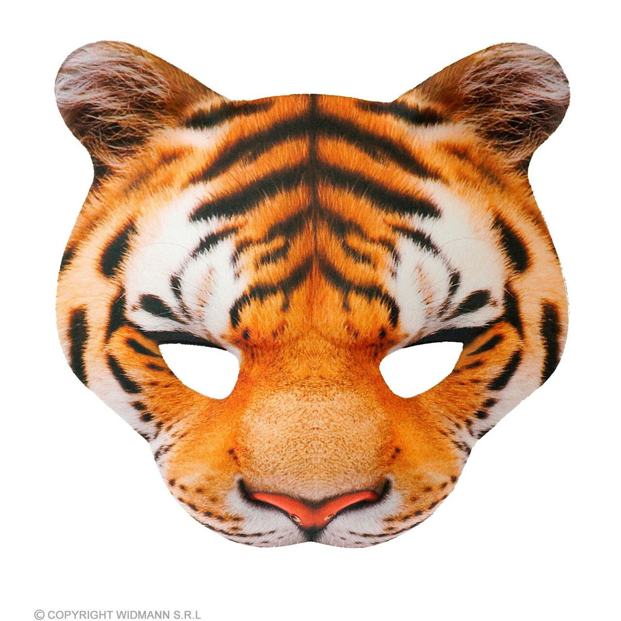 Op deze afbeelding zie je een Accessoires, van het merk Widmann. Super Echt Kinloos Masker Tijger