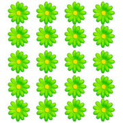 Op deze afbeelding zie je een Decoratie, van het merk Widmann. Groene Bloemendecoratie 20 Stuks