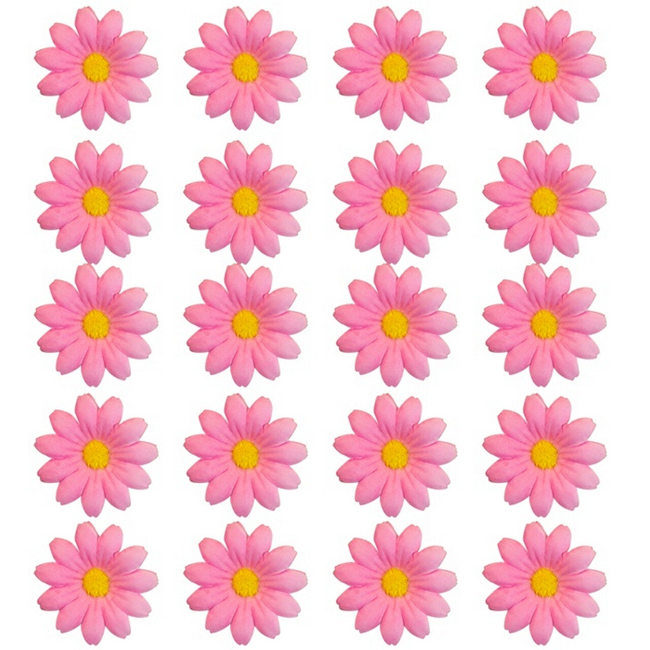 Op deze afbeelding zie je een Decoratie, van het merk Widmann. Roze Bloemendecoratie 20 Stuks
