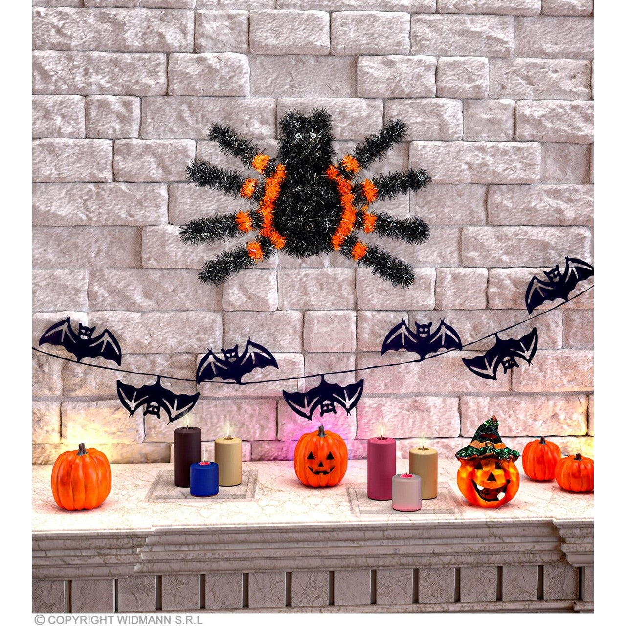Op deze afbeelding zie je een Decoratie, van het merk Widmann. Versiering Halloween Spin
