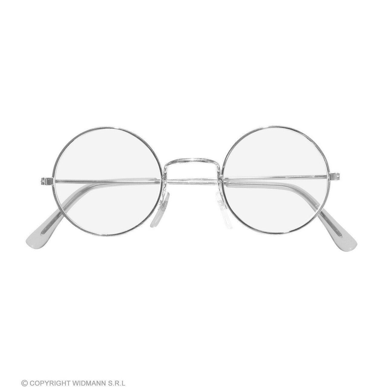 Op deze afbeelding zie je een Accessoires, van het merk Widmann. Iconische Ronde Zilveren Bril
