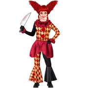 Op deze afbeelding zie je een Kostuums, van het merk Widmann. Holly Horror Clown Meisje Kostuum