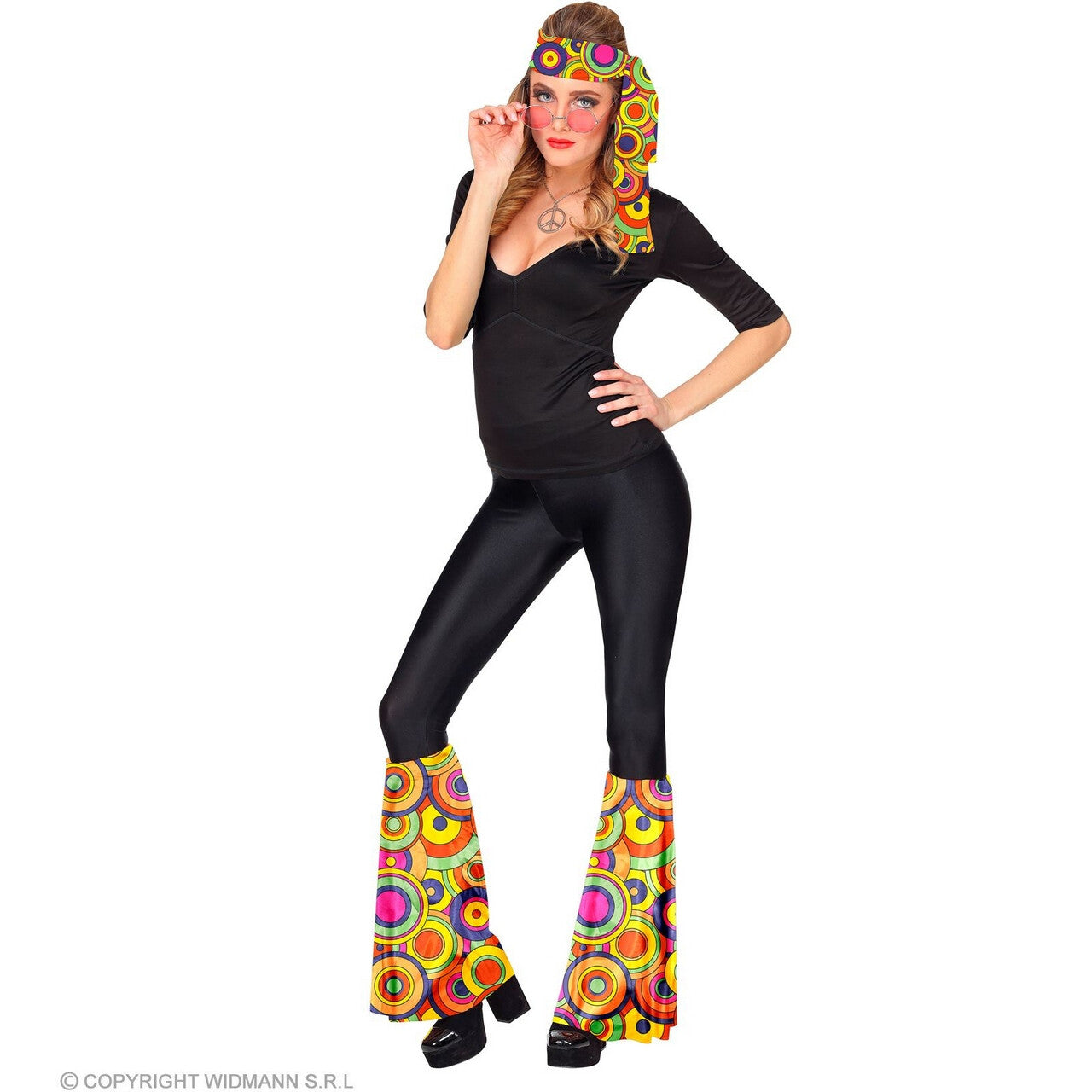 Op deze afbeelding zie je een Accessoires, van het merk Widmann. Jaren 70 Set Circle Of Colours