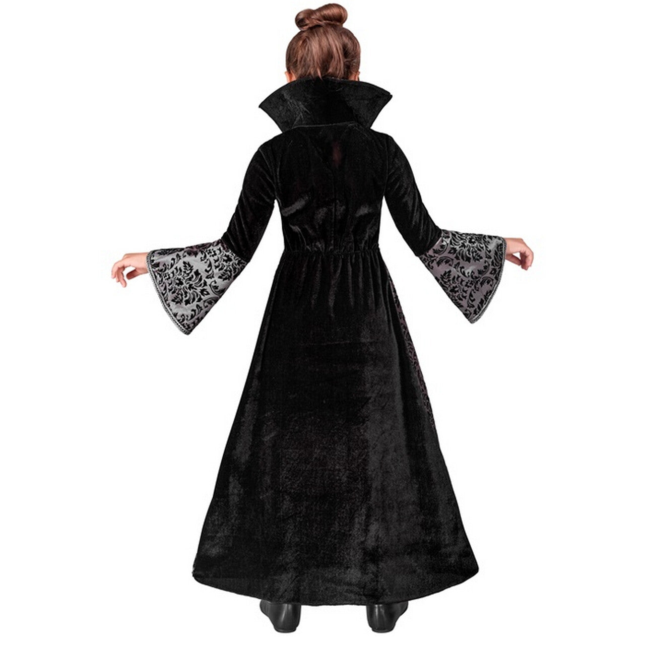 Op deze afbeelding zie je een Kostuums, van het merk Widmann. Gothic Little Vamp Lady Meisje Kostuum