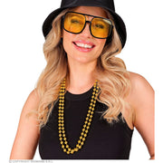 Op deze afbeelding zie je een Accessoires, van het merk Widmann. Dubbele Kralen Ketting Goud