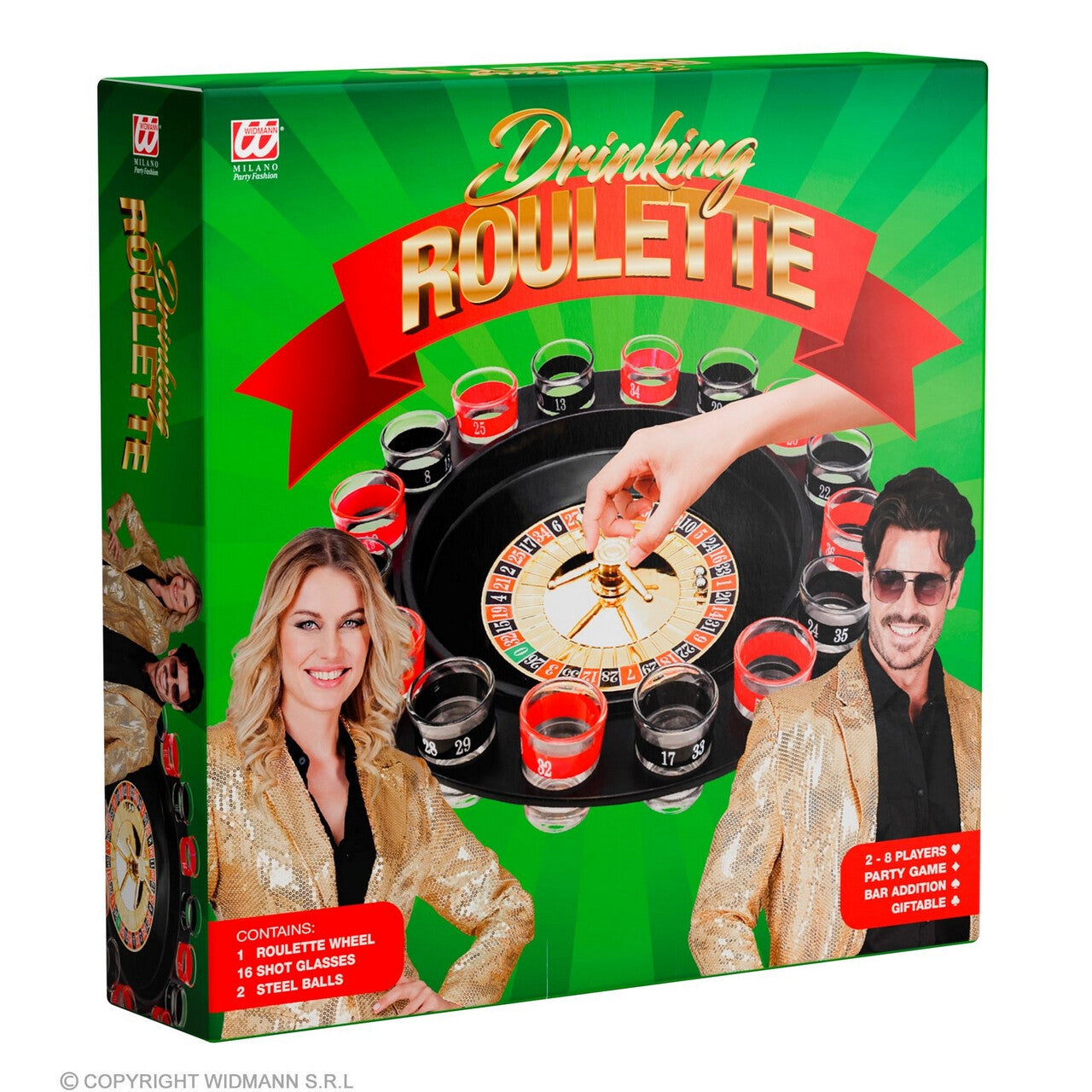 Op deze afbeelding zie je een Accessoires, van het merk Widmann. Roulette Drankspel Nathals